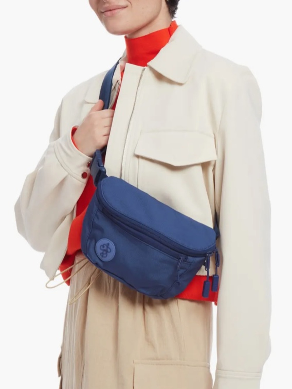 Baboon To The Moon 3L Fanny Pack Everywhere Bag Purple Crossbody Zip Pockets - Picture 2 of 16